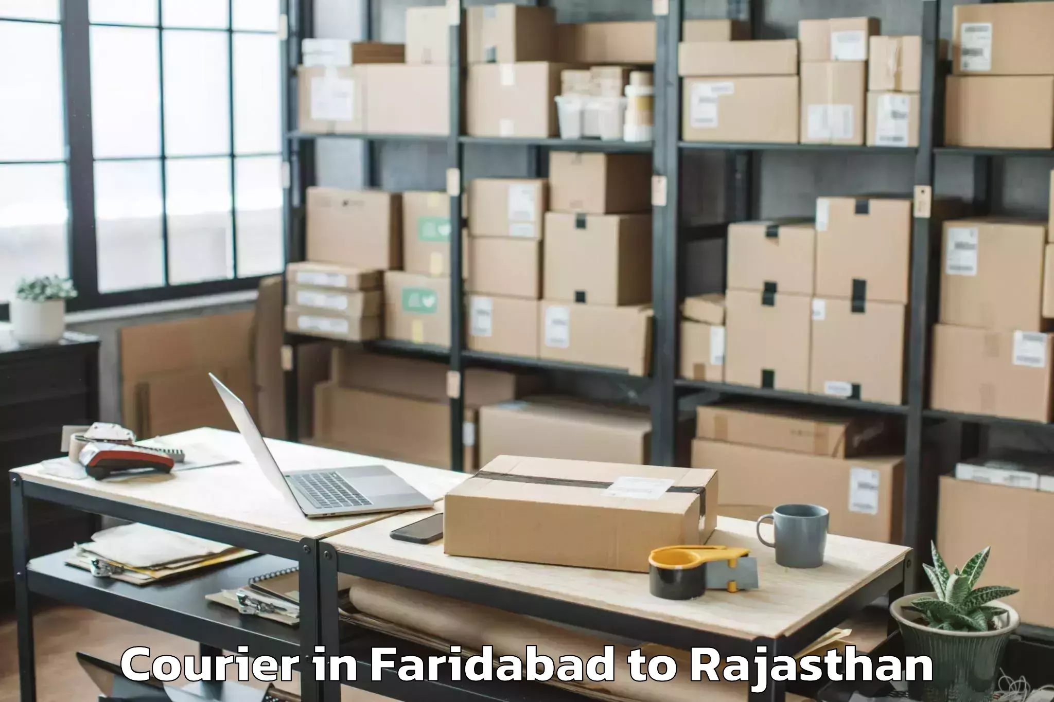 Top Faridabad to Sanchore Courier Available